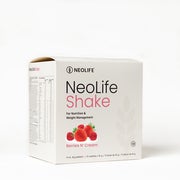 NeoLifeShake, v&auml;hemm&auml;n sokeria, Protein shake, Berries &acute;n Cream